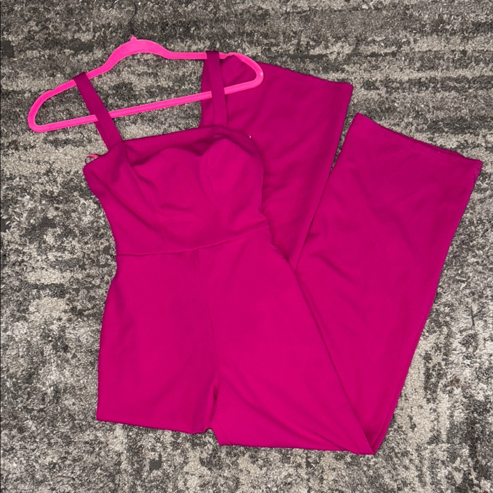 Chic Fuchsia Jumpsuit